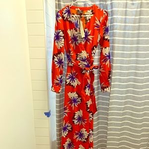 Long tall sally floor length Orange Floral Dress